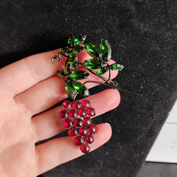 Vintage grape jewelry set - Picture 2 of 6